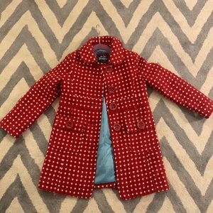Mini boden polka dot coat